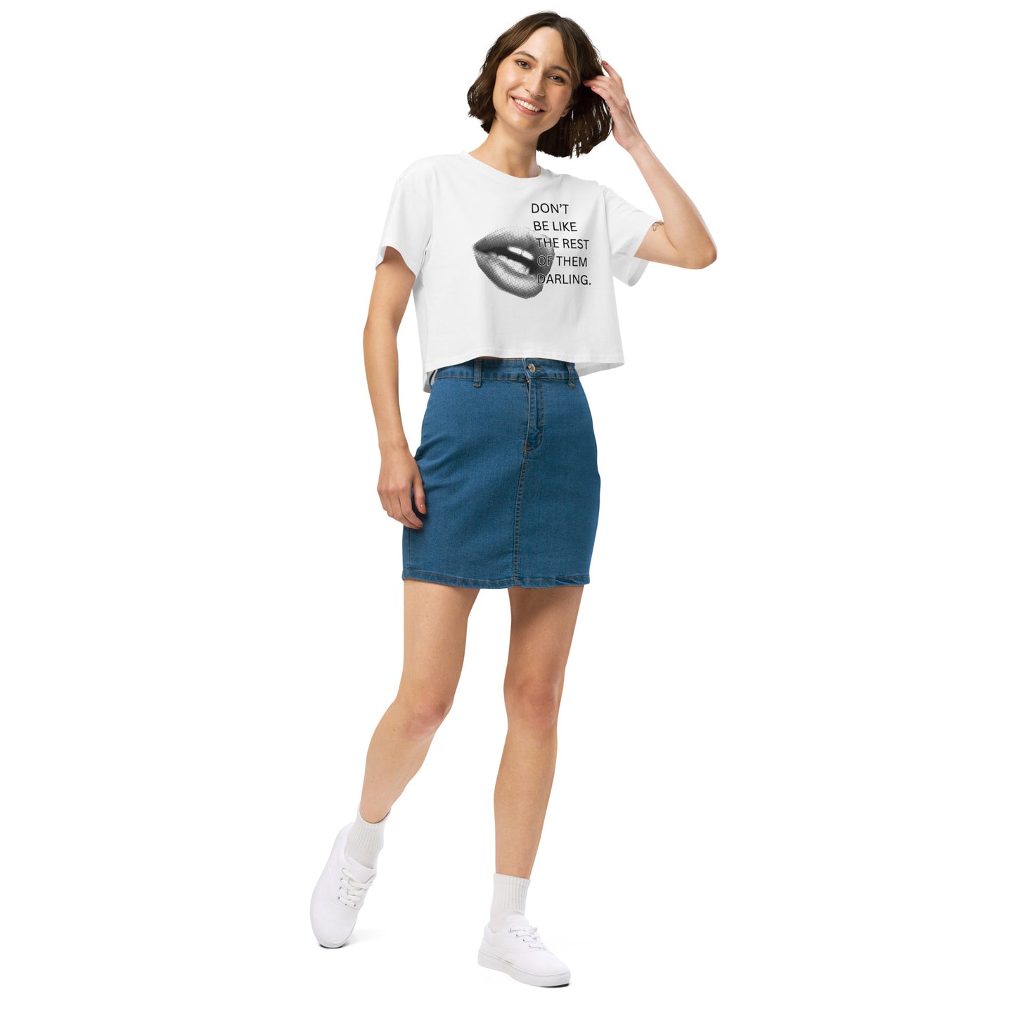 "Darling" Crop Top Tee
