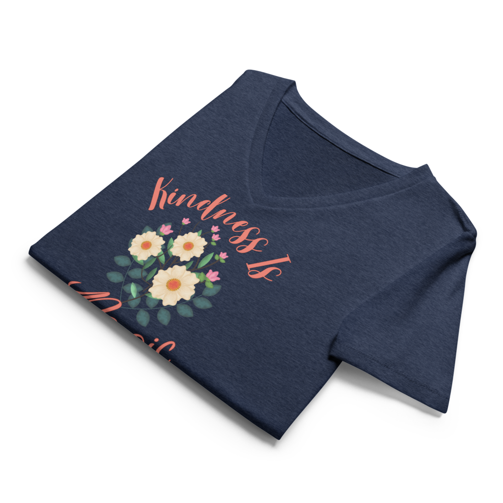 Kindness is Magic Tee in Heather Navy