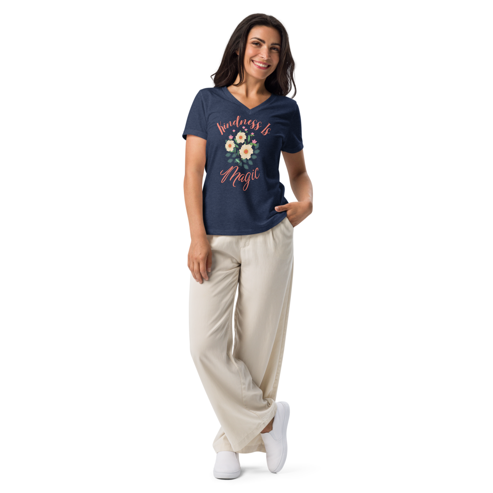 Kindness is Magic Tee in Heather Navy