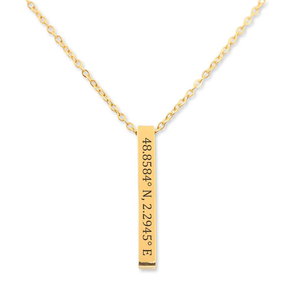 Personalized Coordinates Necklace