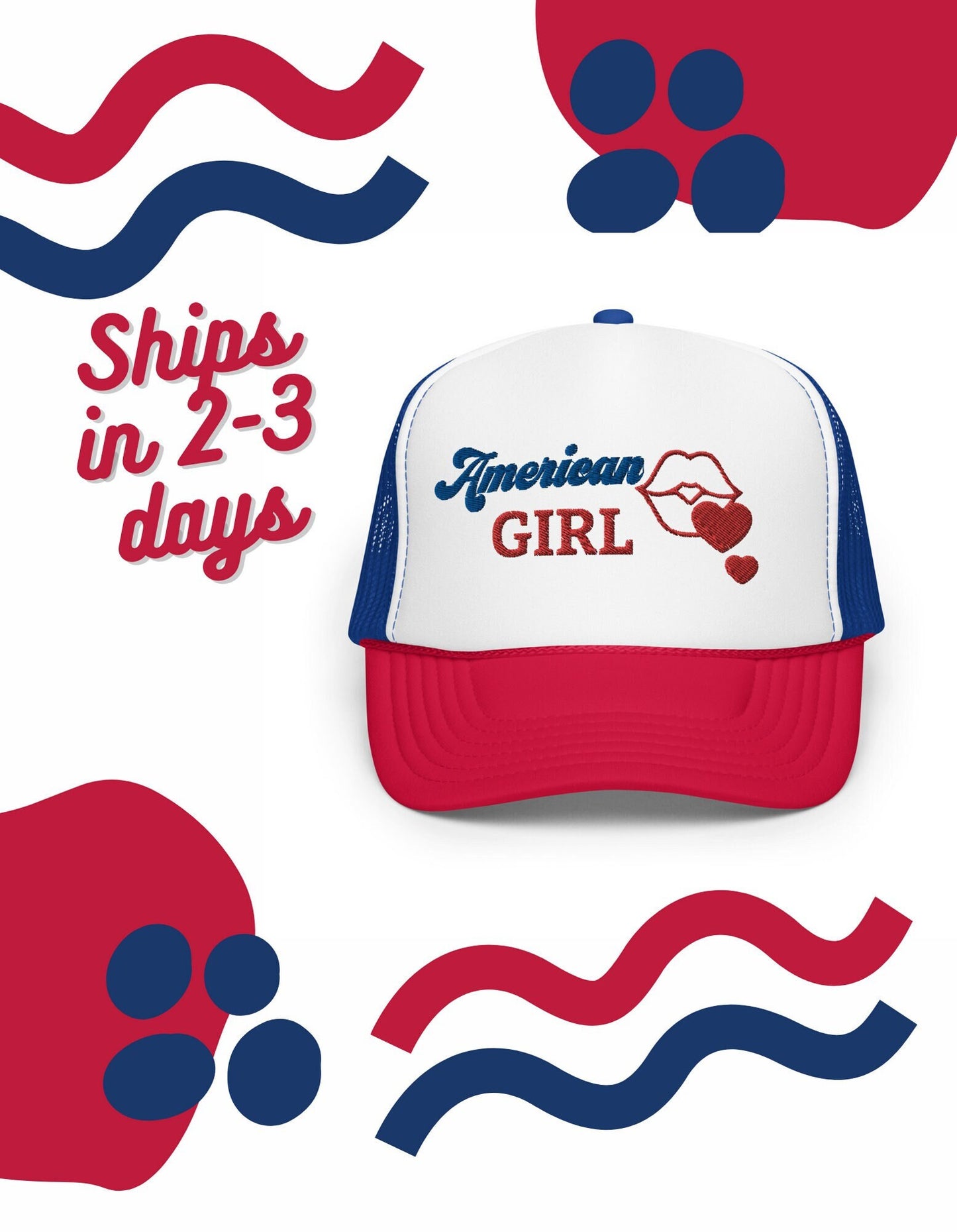 American Girl Trucker Hat