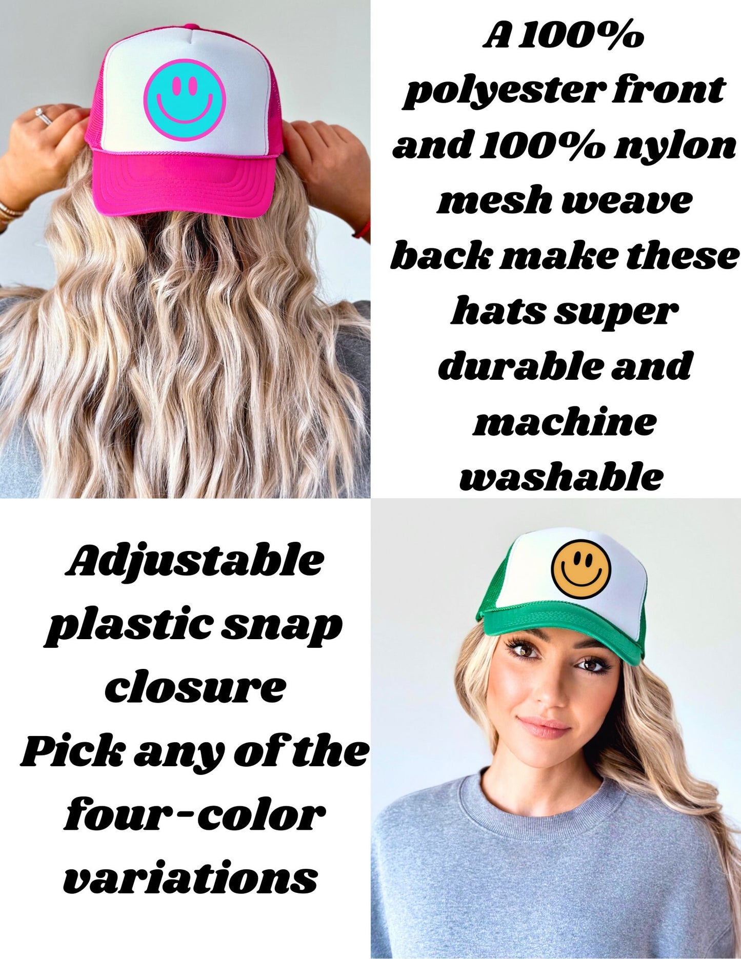 Oklahoma State Smiley Face Hat