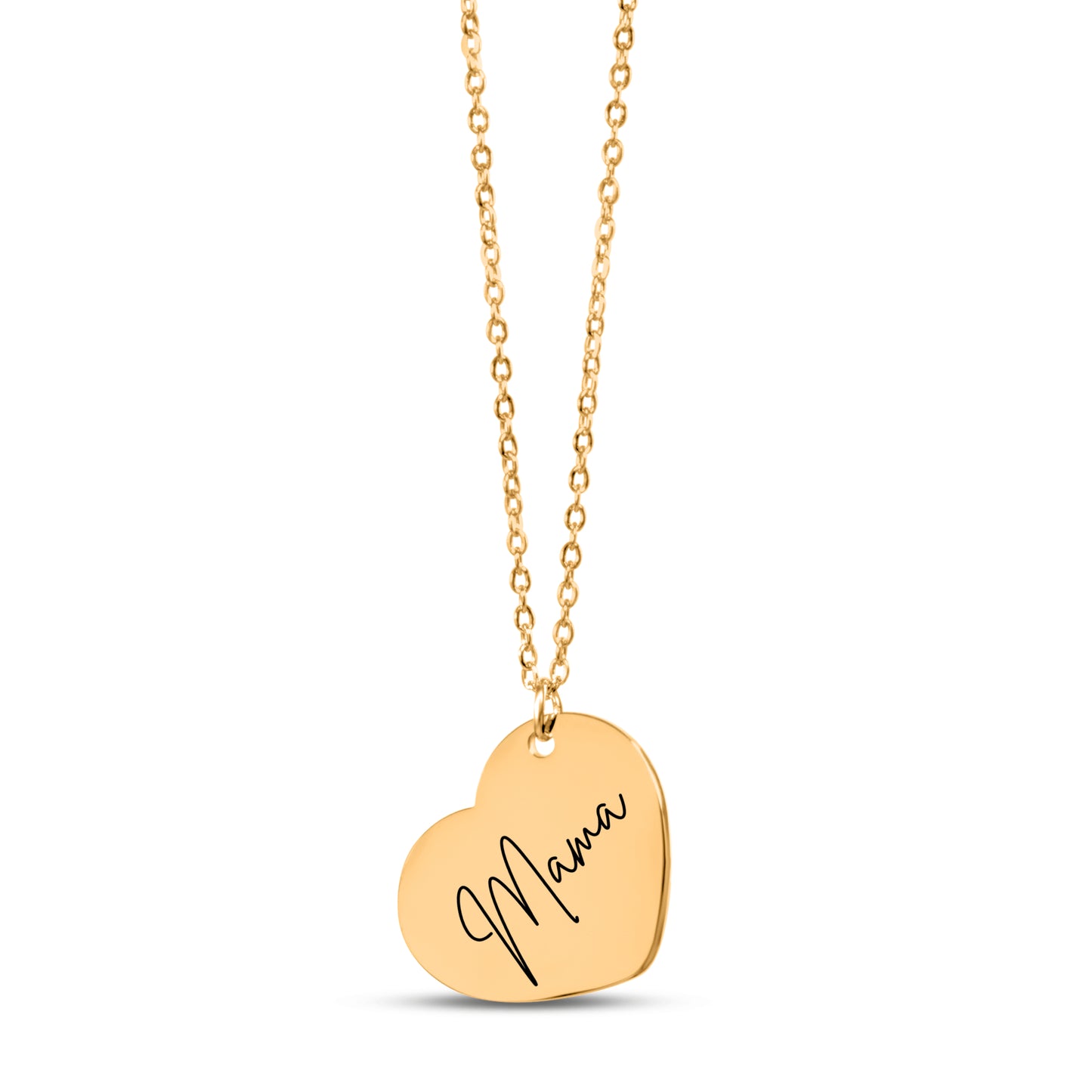 "Mama" Heart Pendant Necklace