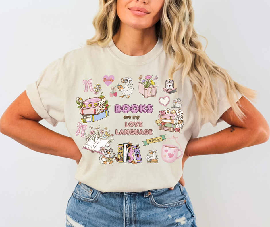 Books Are My Love Language Graphic Tee