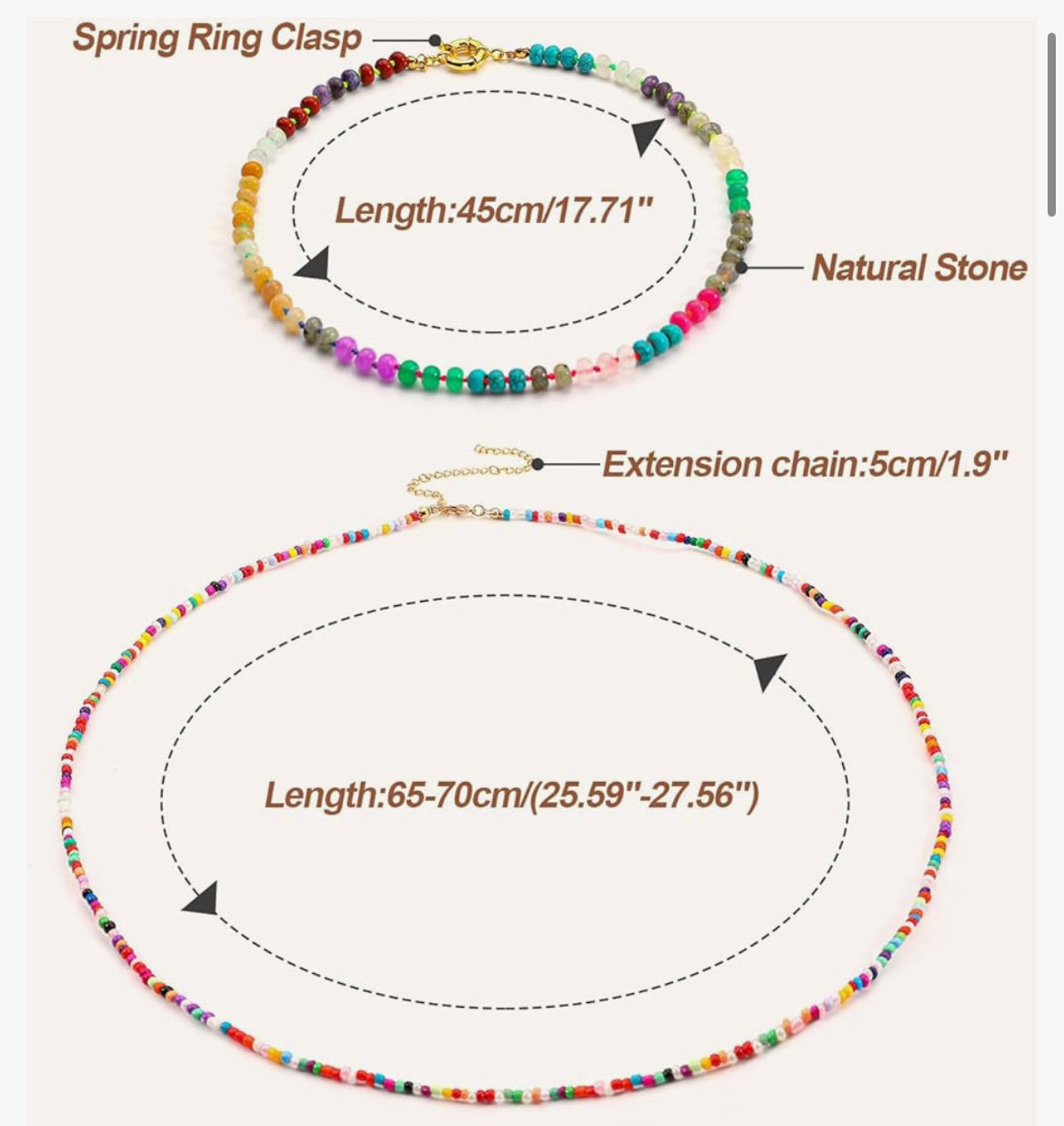Gemstone Necklace Set