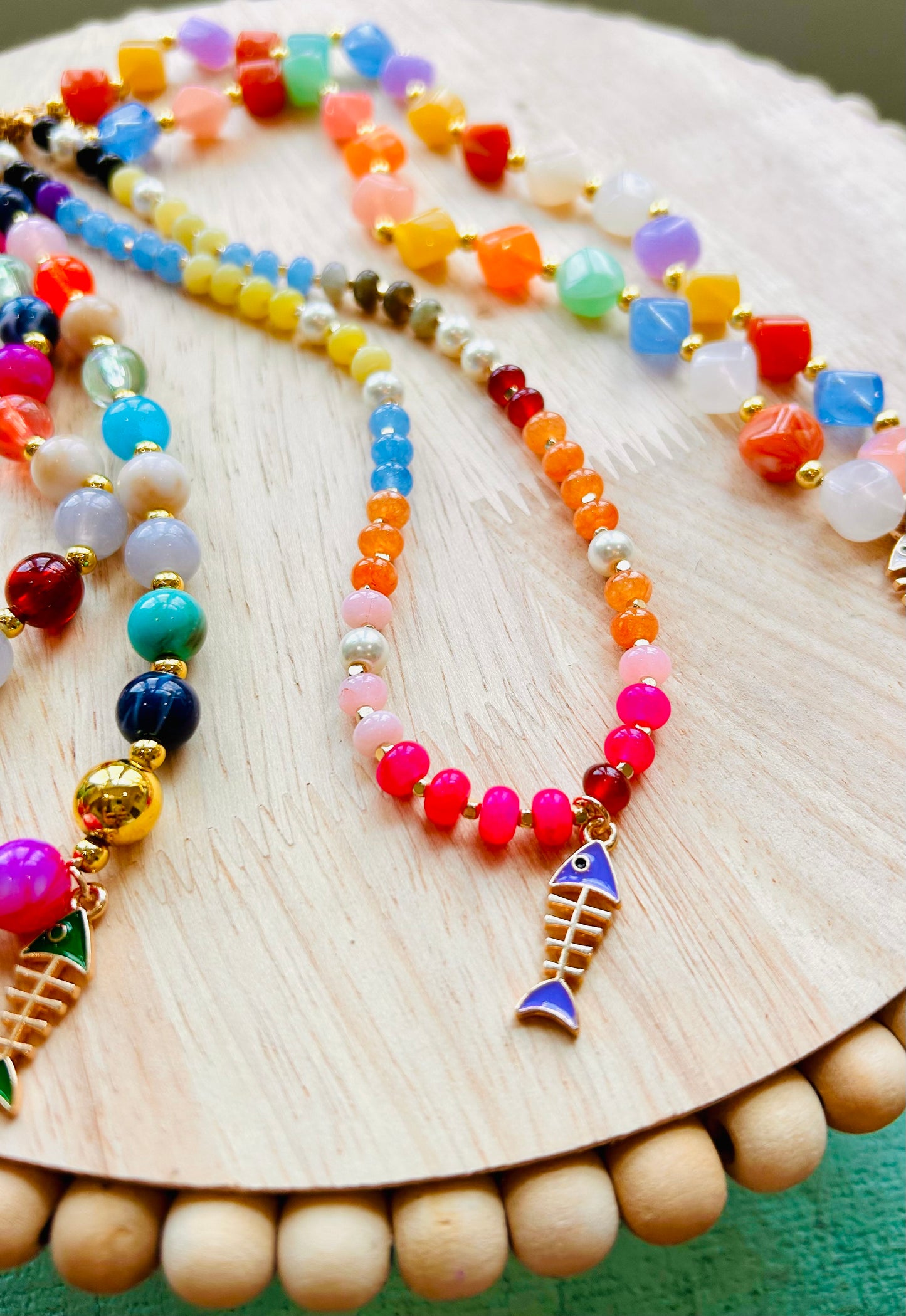 Lavender Bay Beaded Necklace