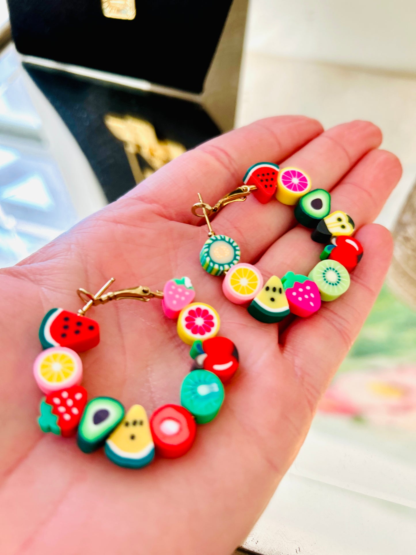Fruitful Hoop Earrings