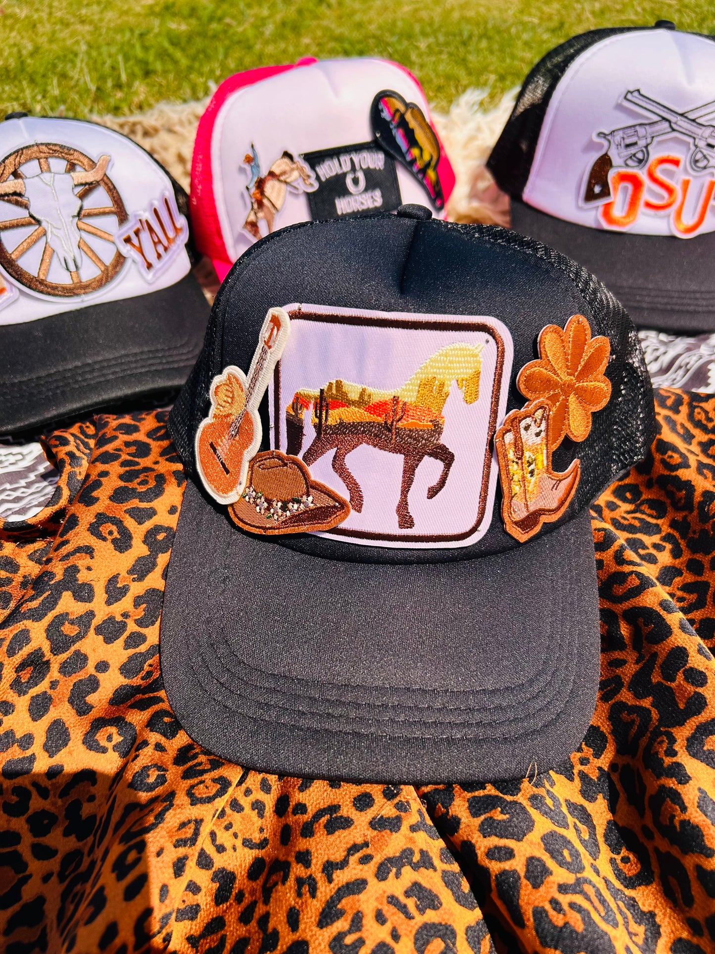 Flower Pony Trucker Hat