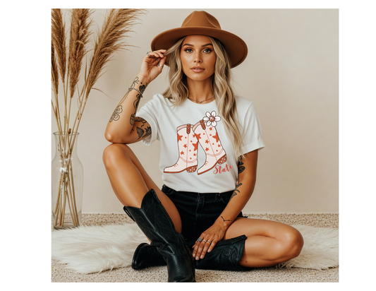 "State" Boots Graphic Tee