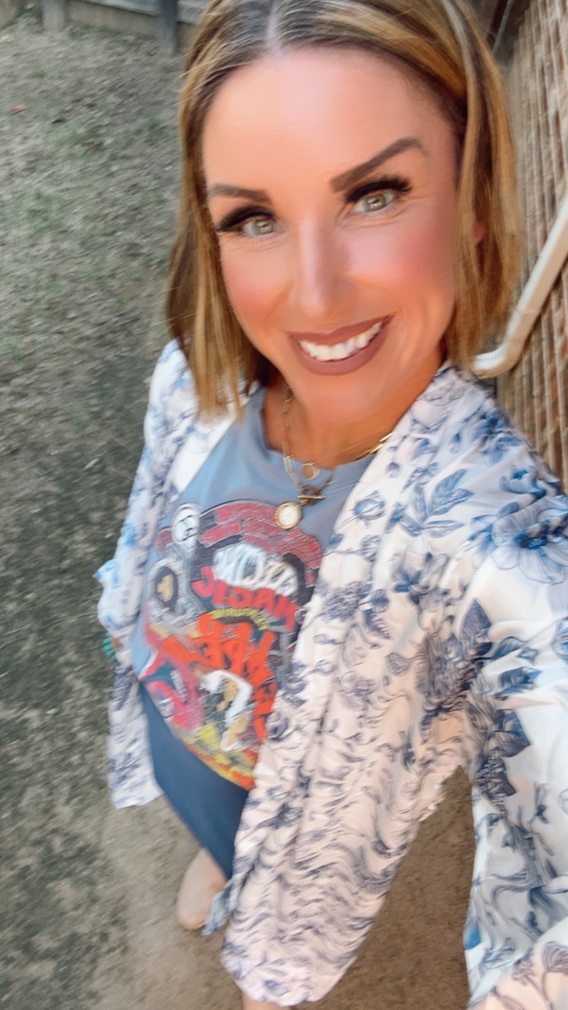 Blue Skies Silk Kimono