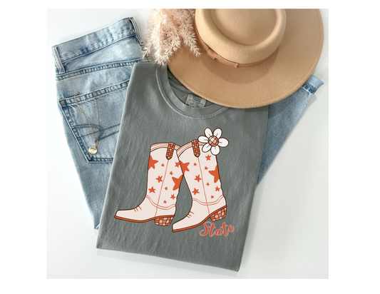 "State" Boots Graphic Tee