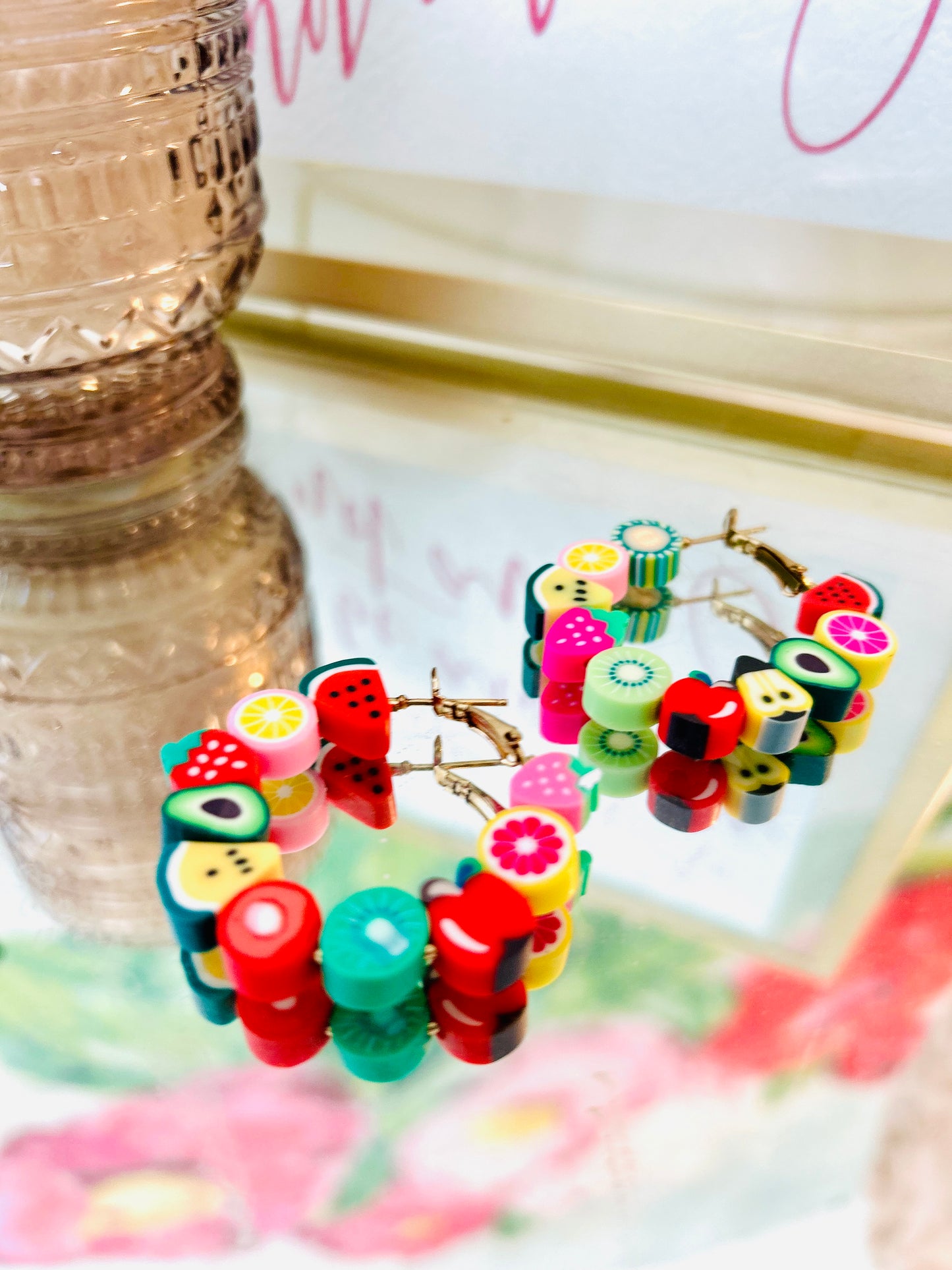 Fruitful Hoop Earrings