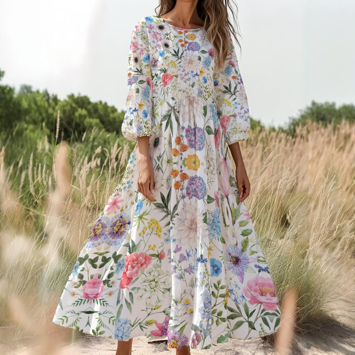 Fields of Bliss Floral Dress
