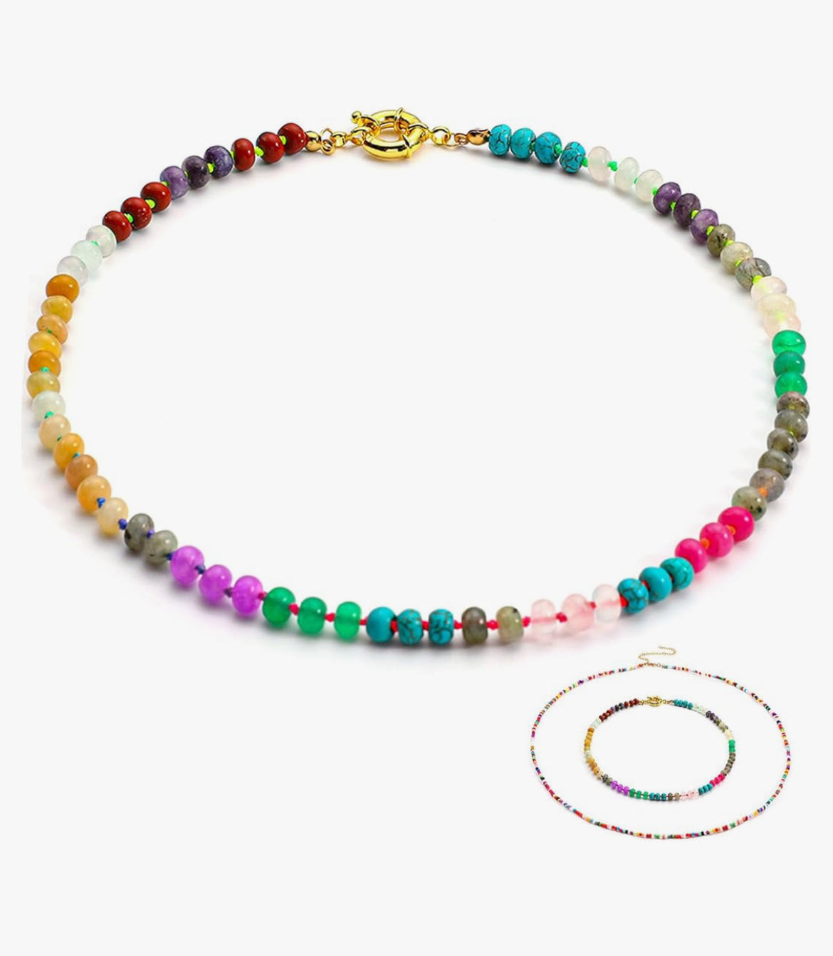 Gemstone Necklace Set