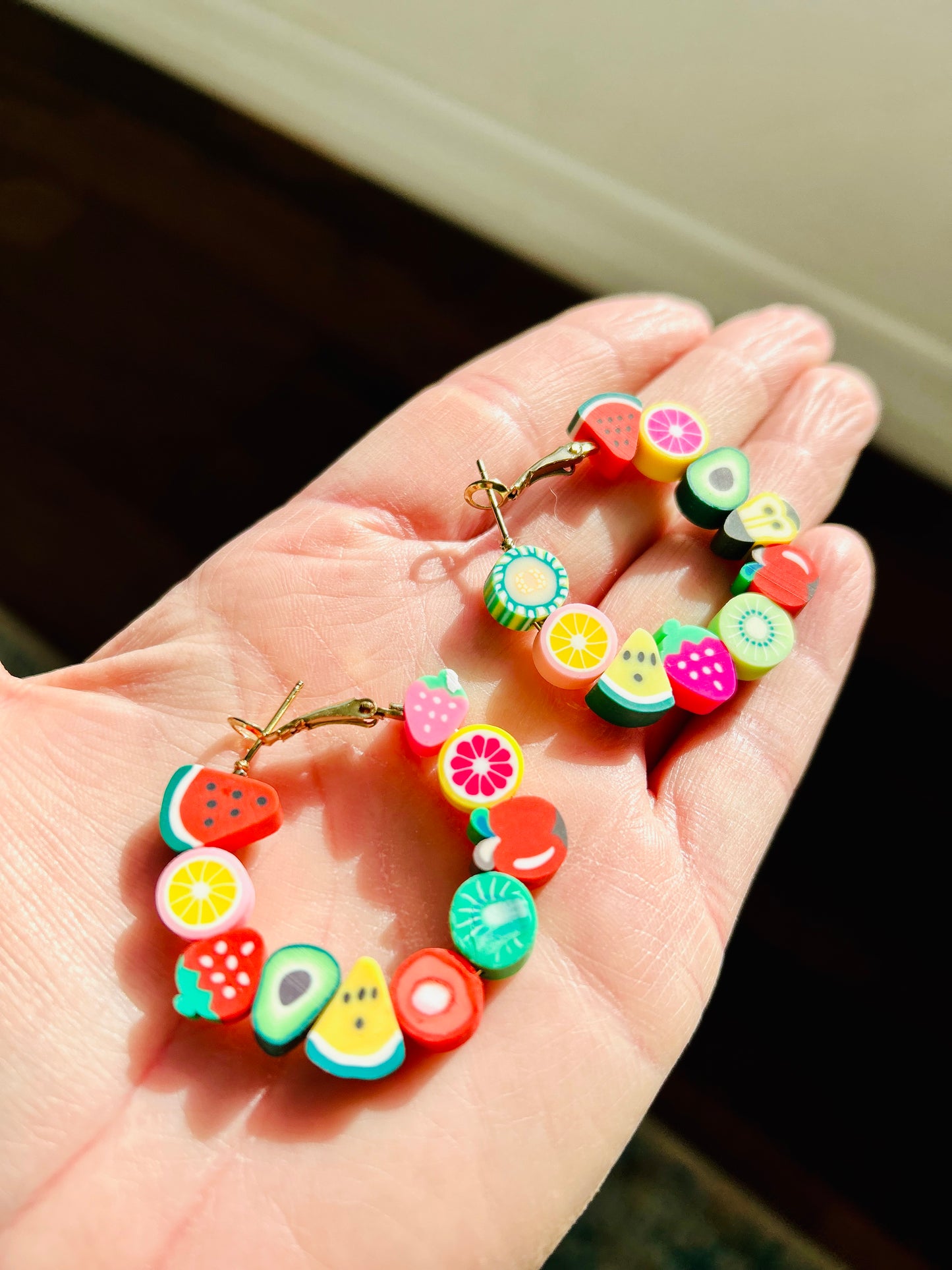 Fruitful Hoop Earrings