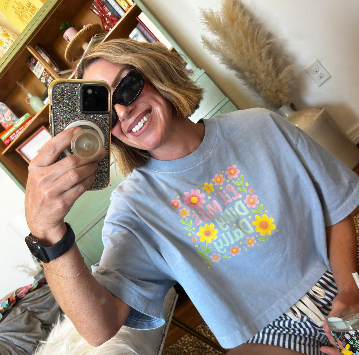 Miss Dilly Dally Cropped  Tee