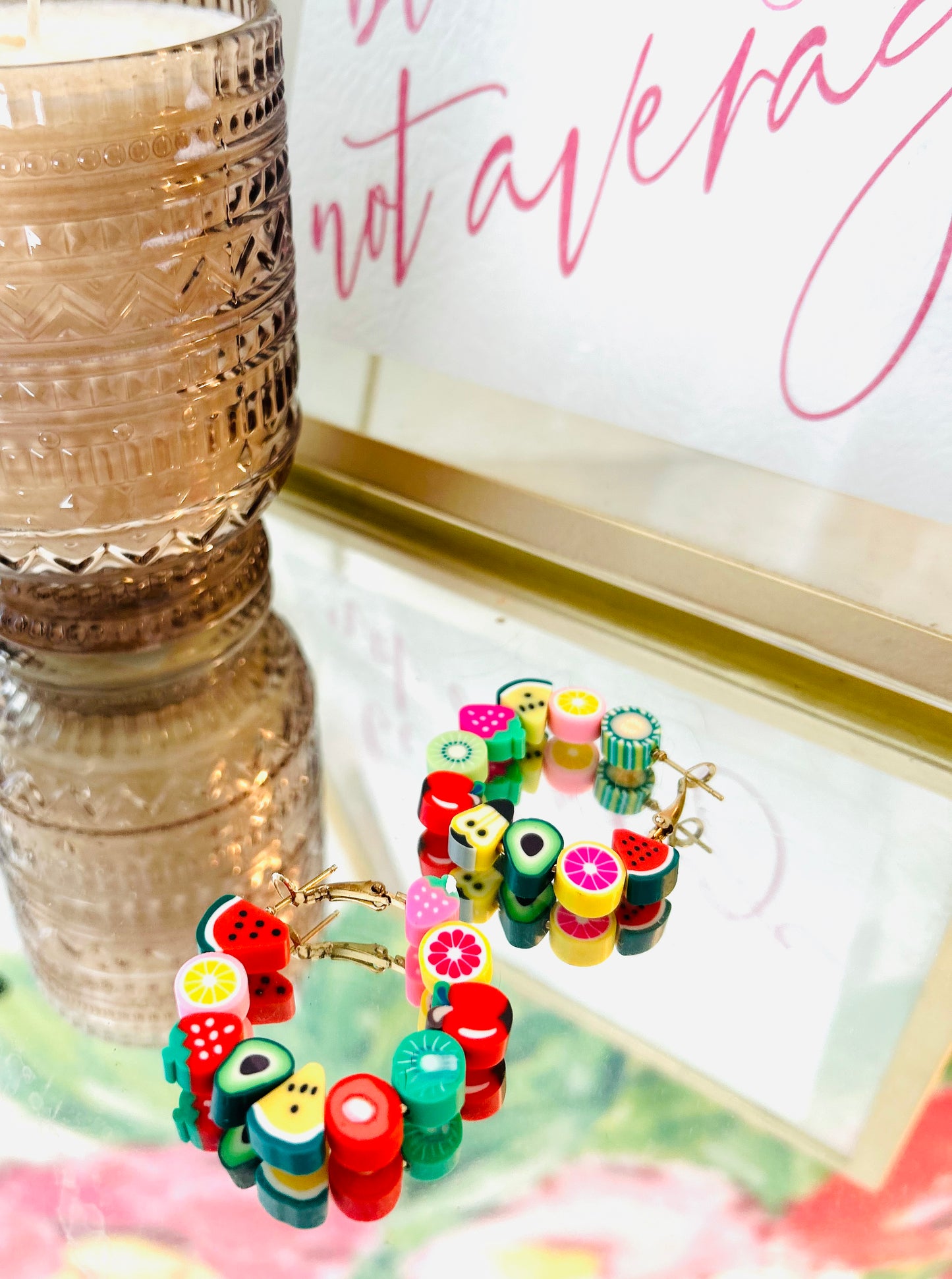 Fruitful Hoop Earrings