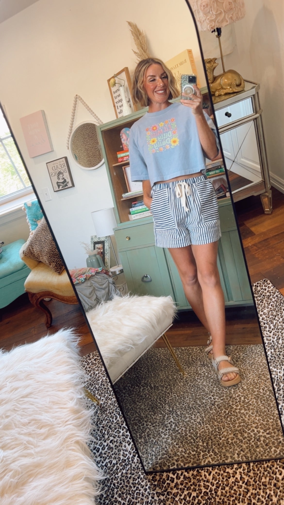 Miss Dilly Dally Cropped  Tee