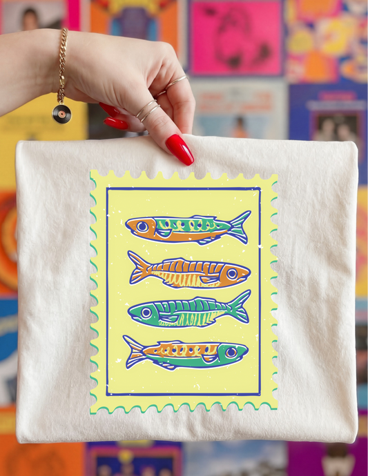 Sunny Sardines Graphic Tee