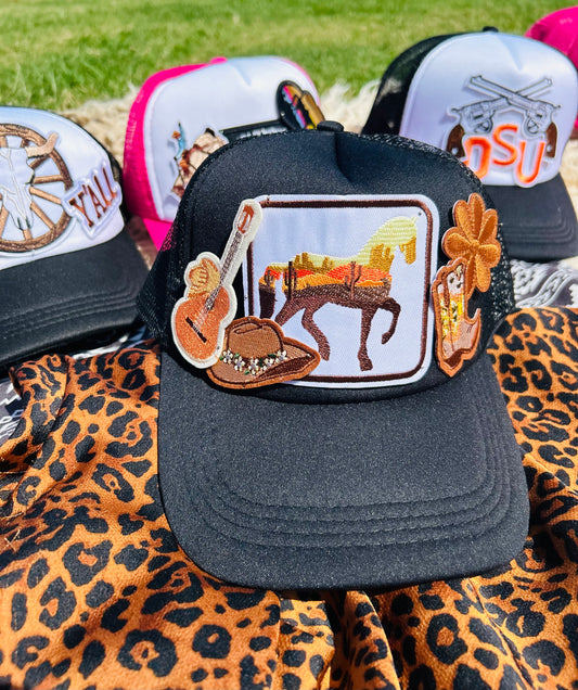 Flower Pony Trucker Hat