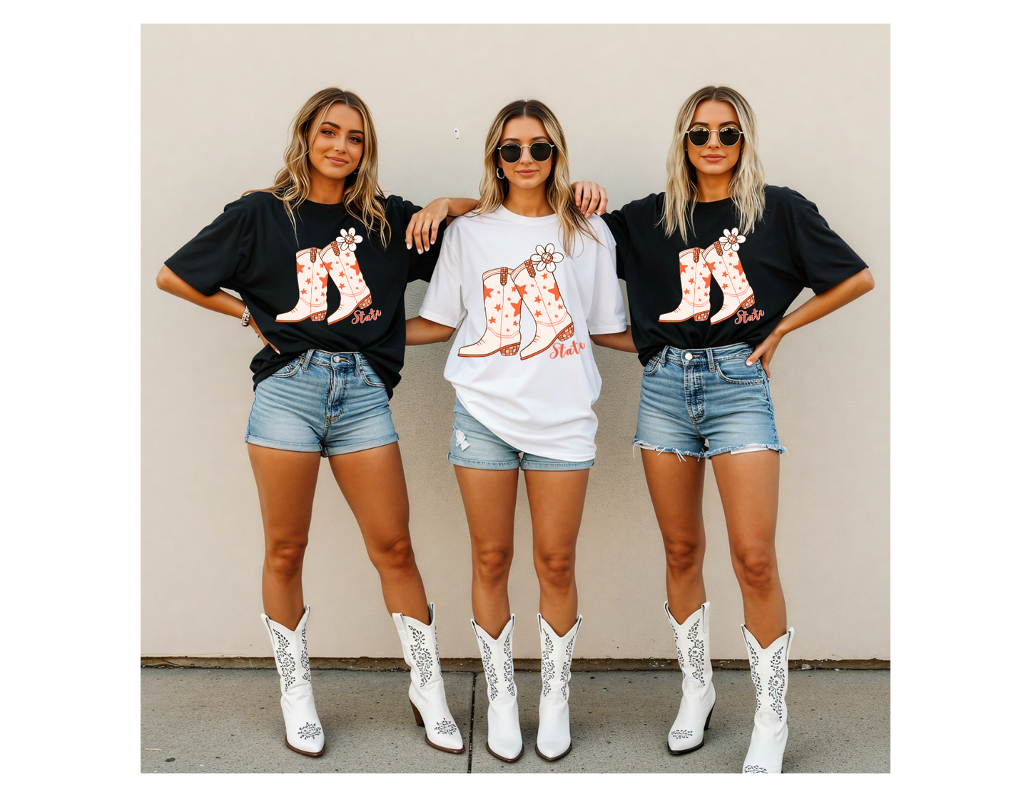 "State" Boots Graphic Tee