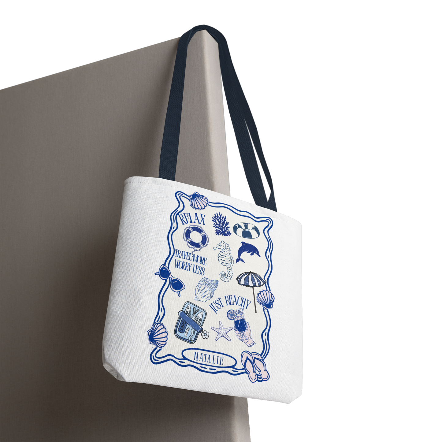 Personalized Beach Vibes Tote