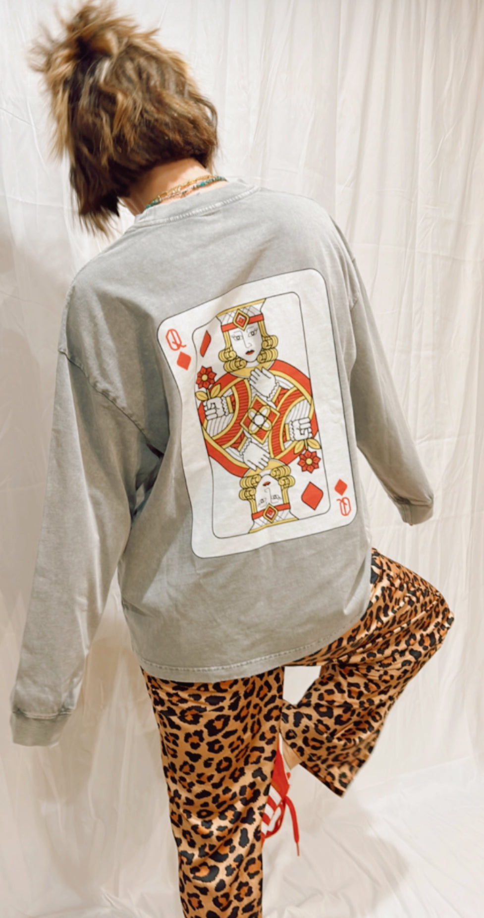 Queen of Diamonds Long Sleeve T-Shirt