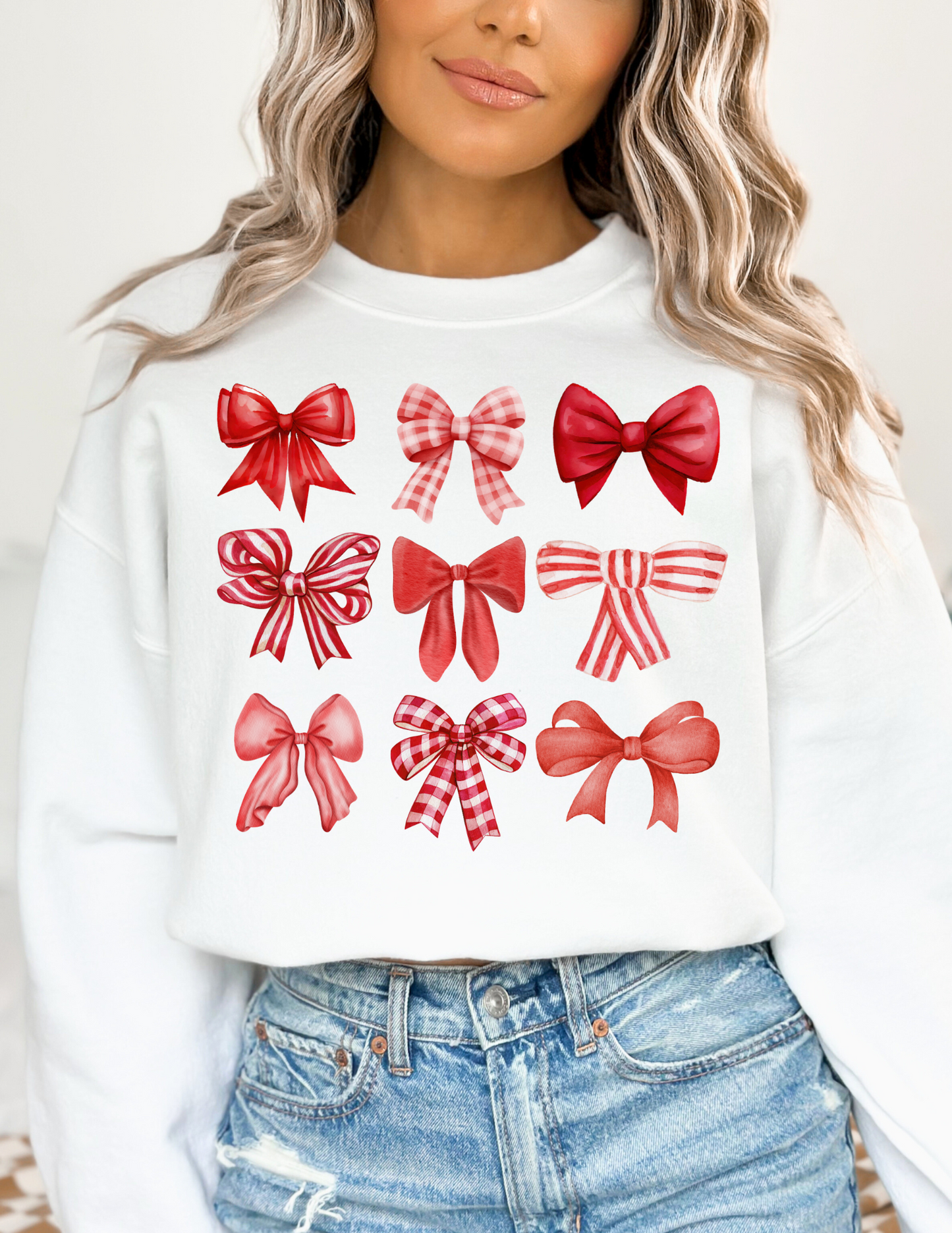 Crimson Bows Sweatshirt