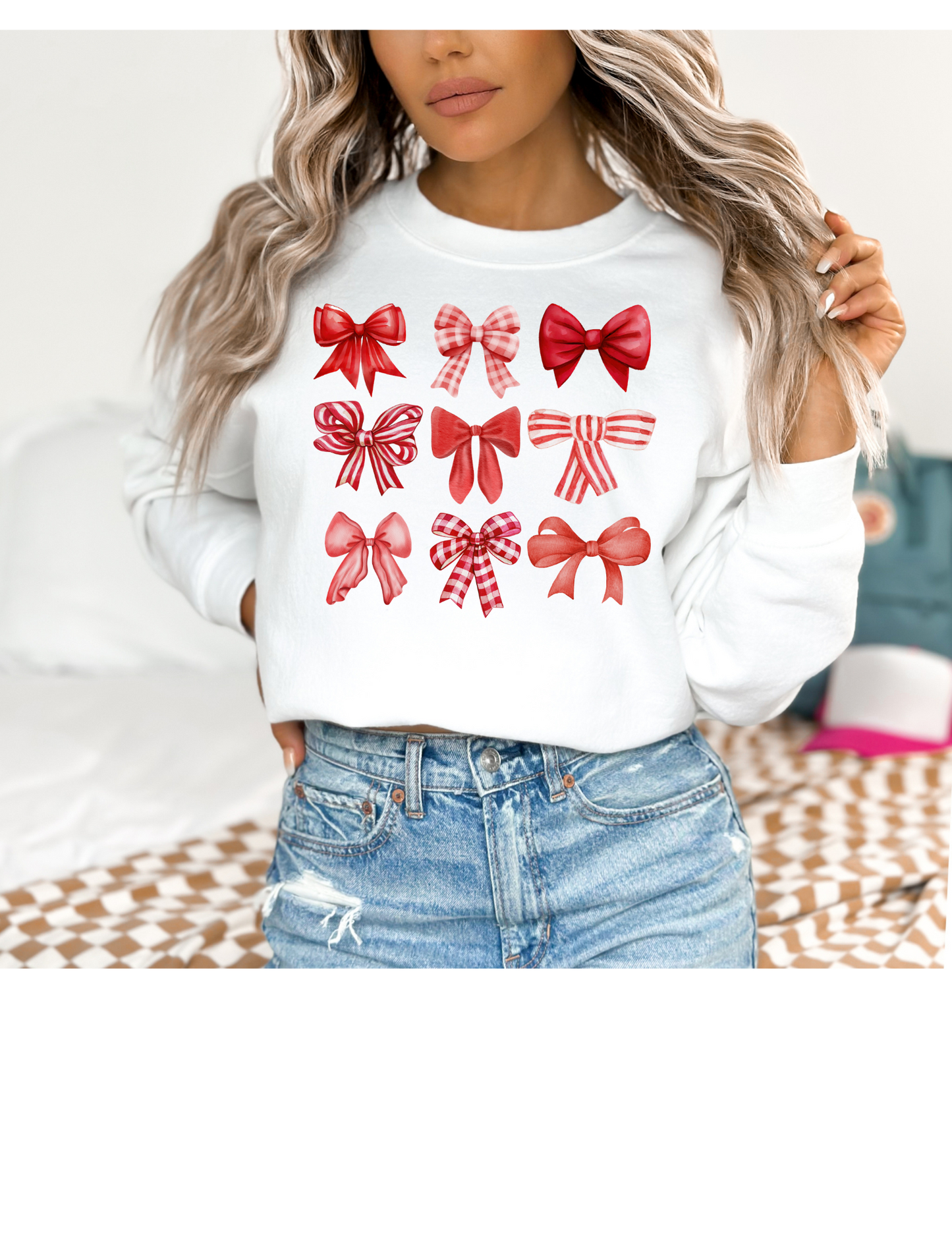 Crimson Bows Sweatshirt