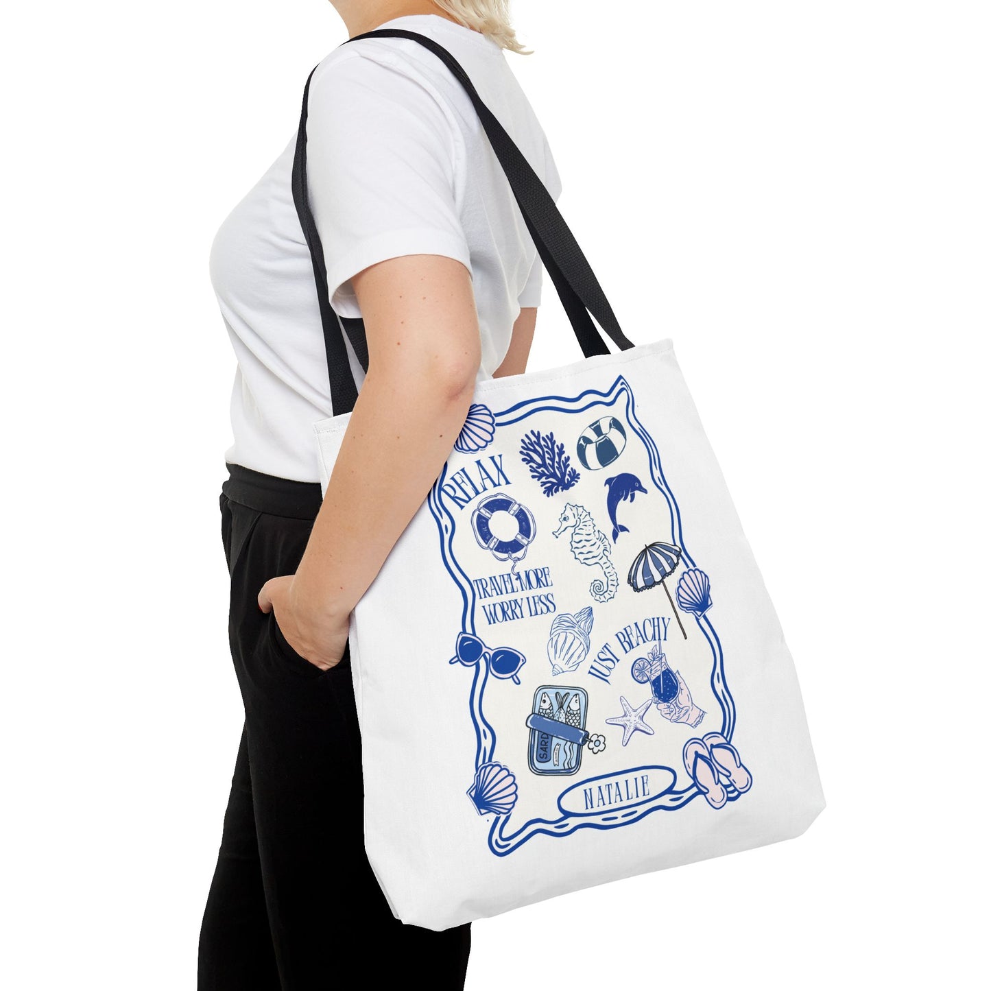 Personalized Beach Vibes Tote