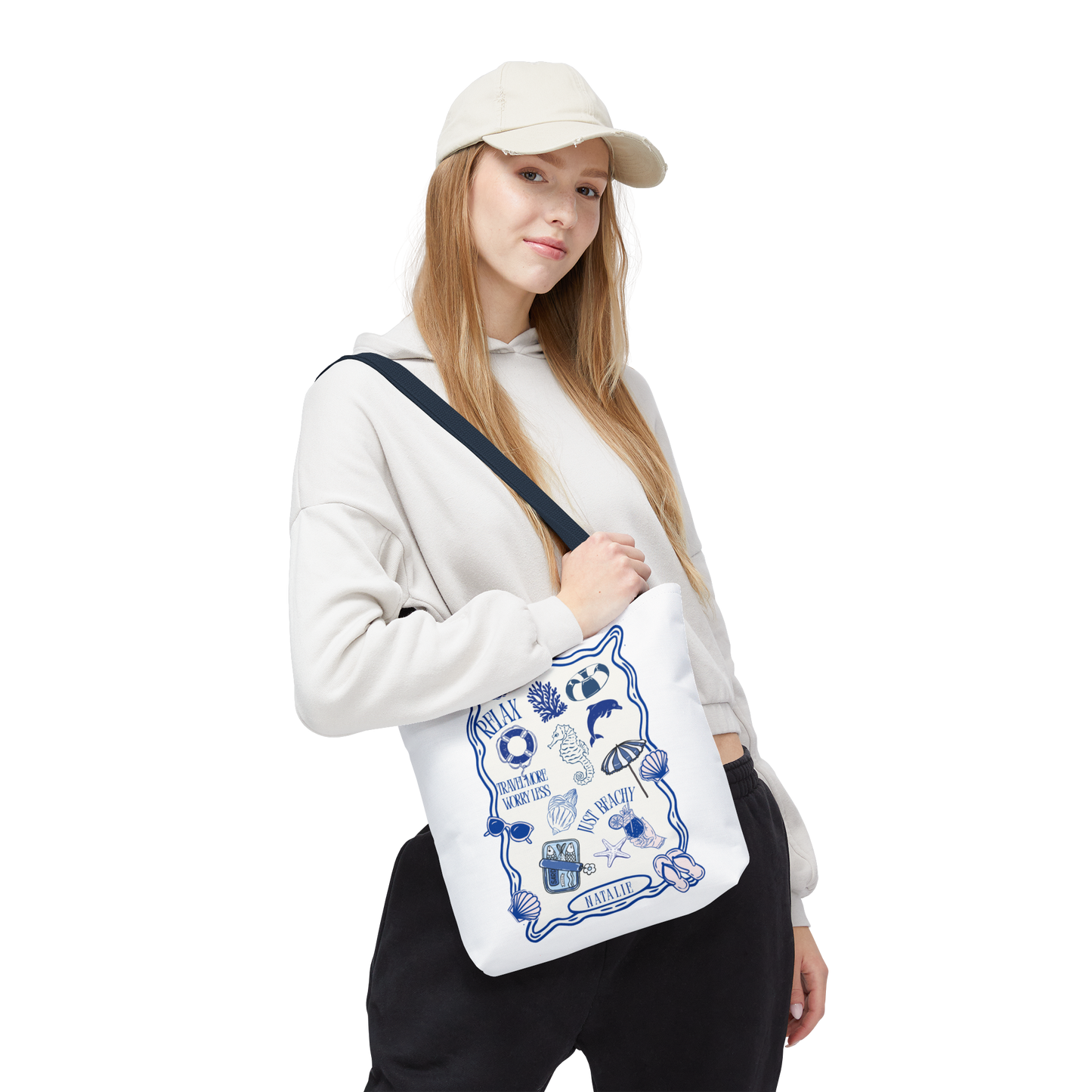 Personalized Beach Vibes Tote