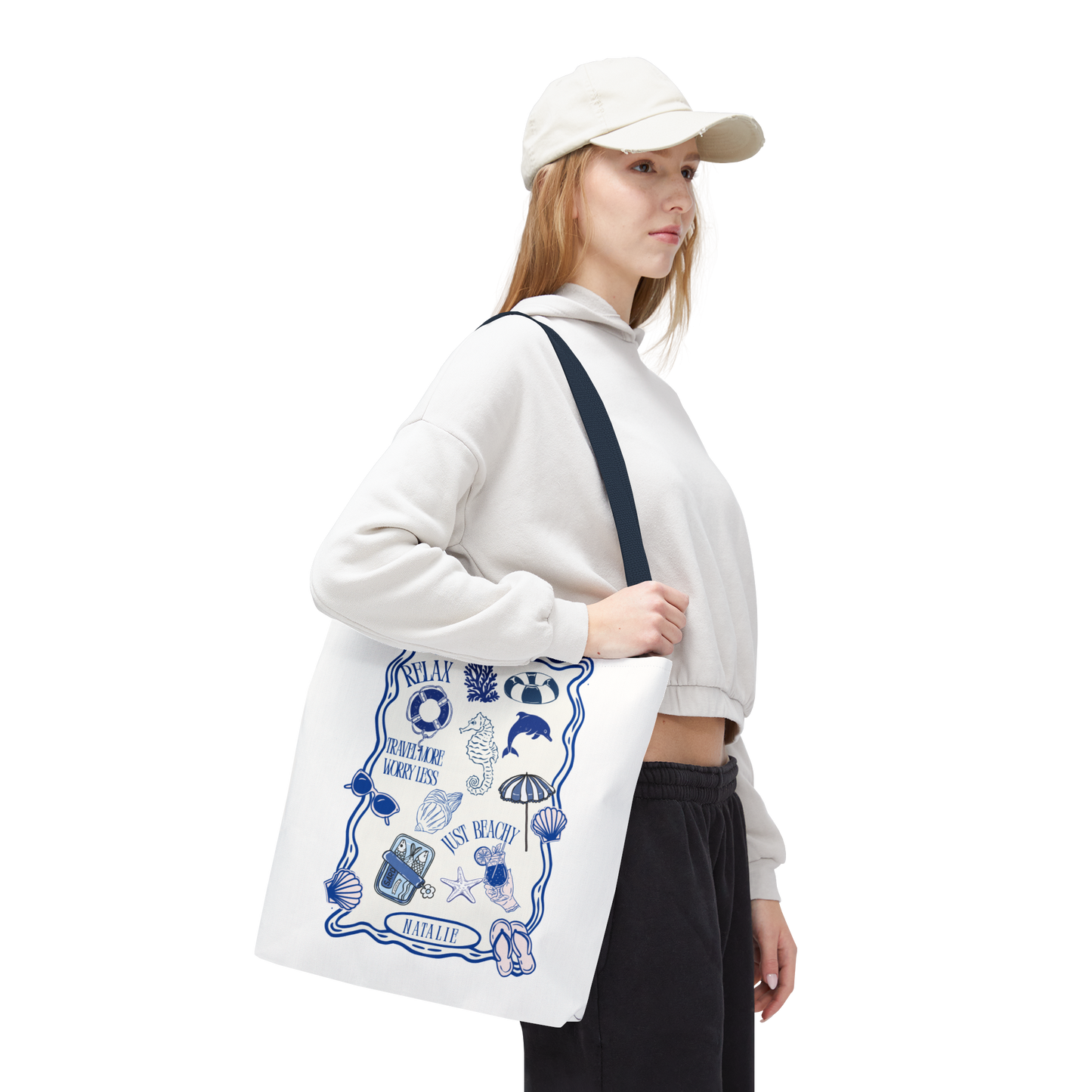 Personalized Beach Vibes Tote