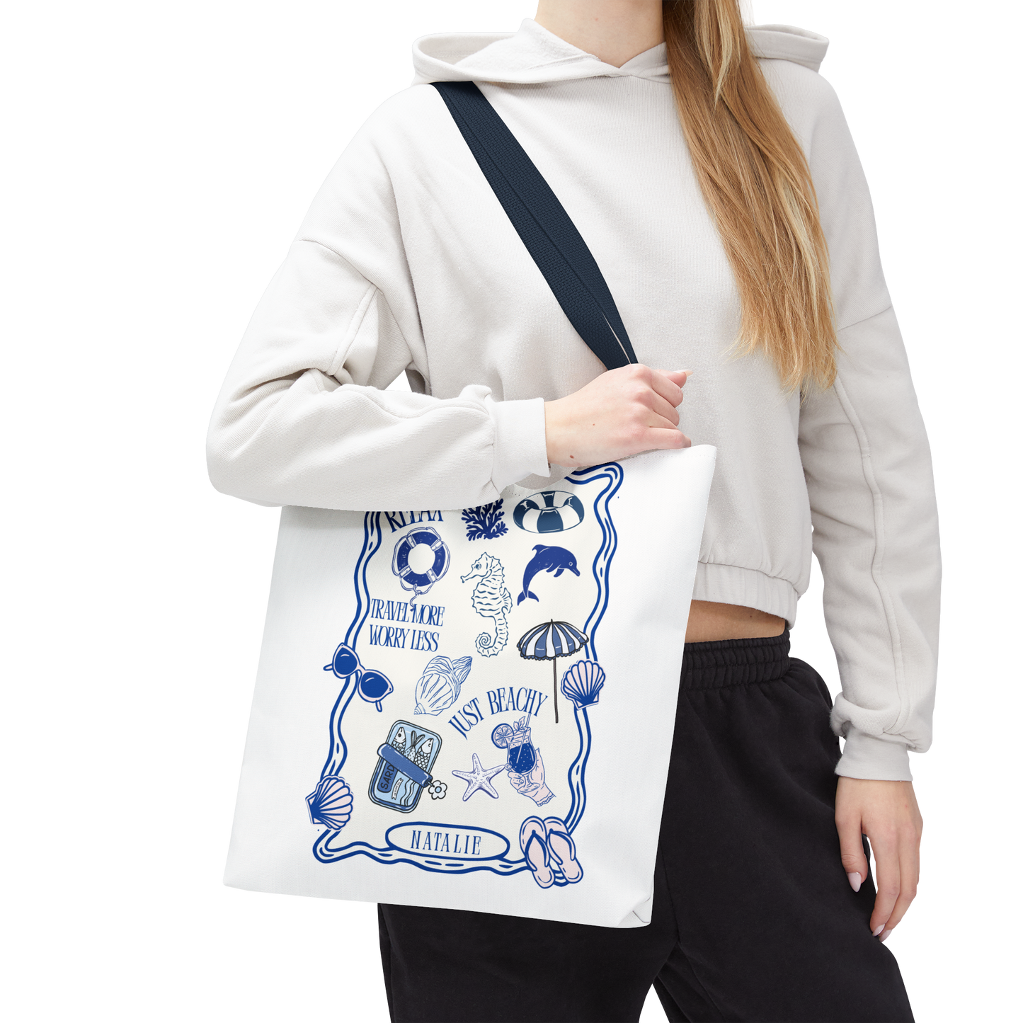 Personalized Beach Vibes Tote