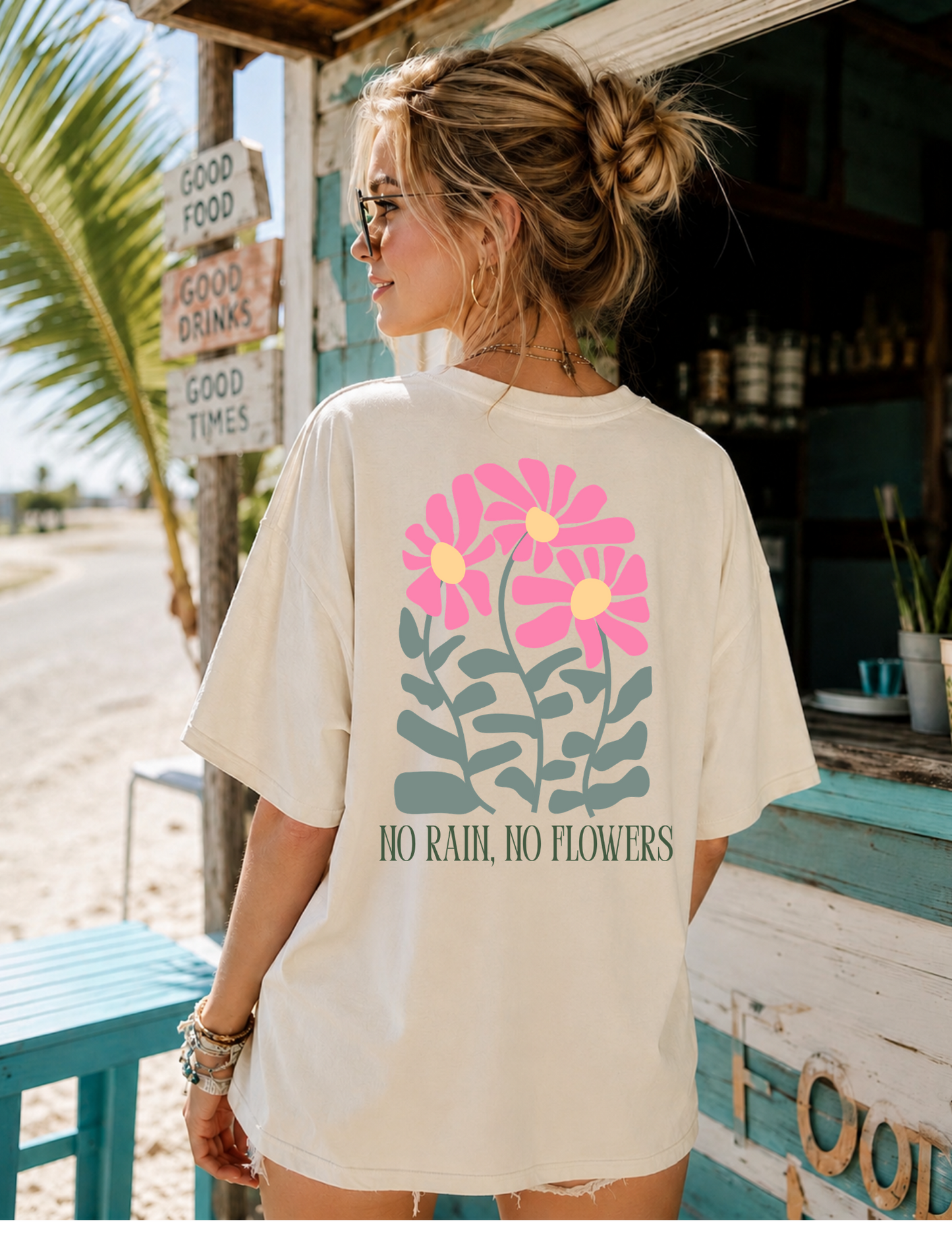 No Rain, No Flowers Graphic Tee