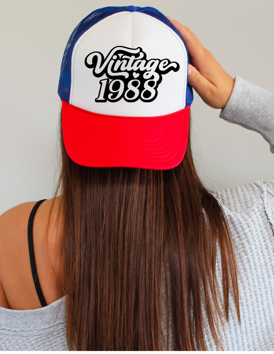 Vintage Birth Year Trucker Hat