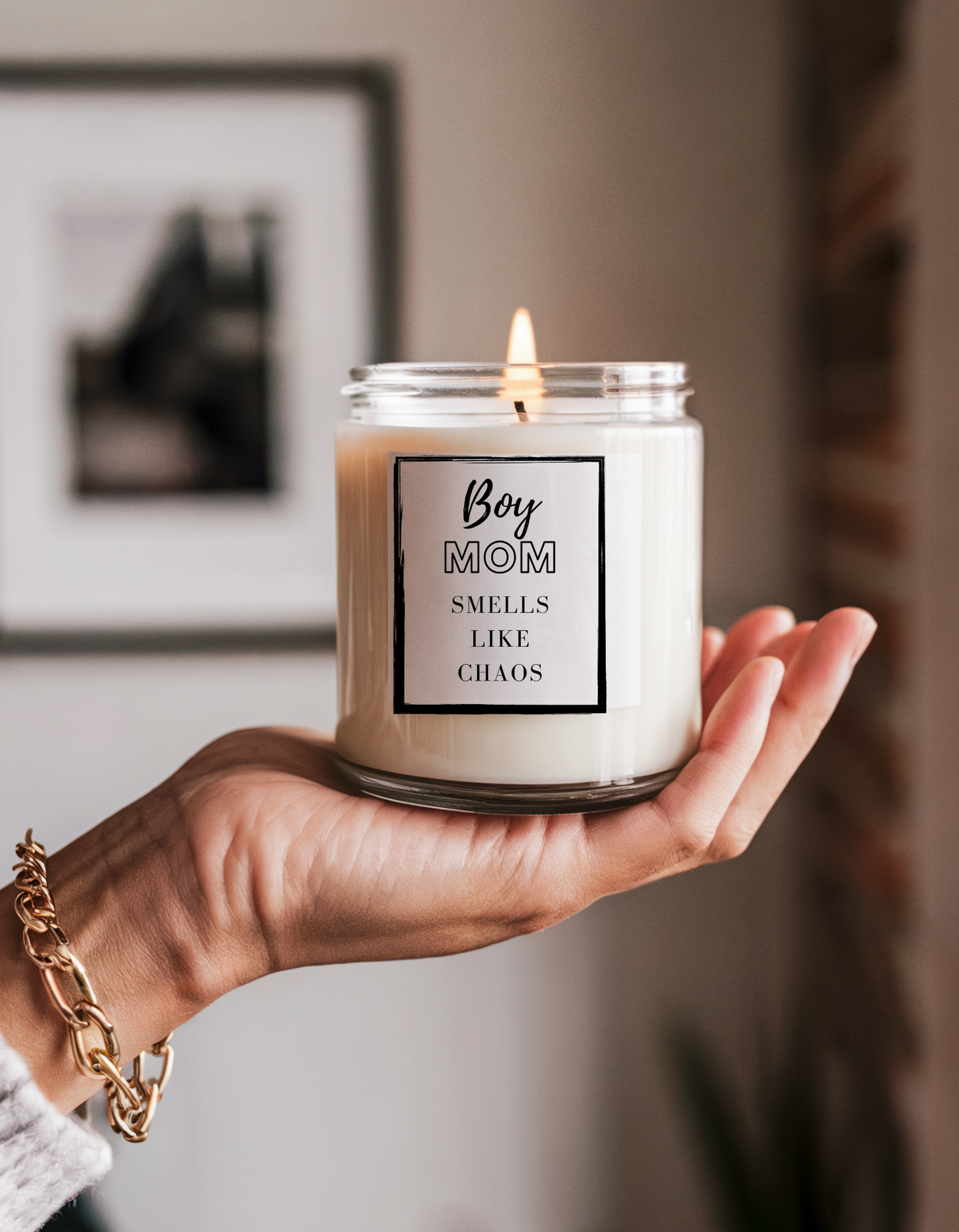 Boy Mom Candle