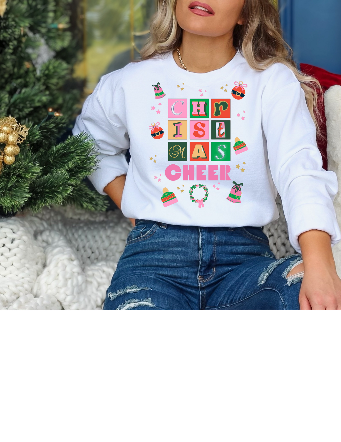 Christmas Cheer Ladies Sweatshirt