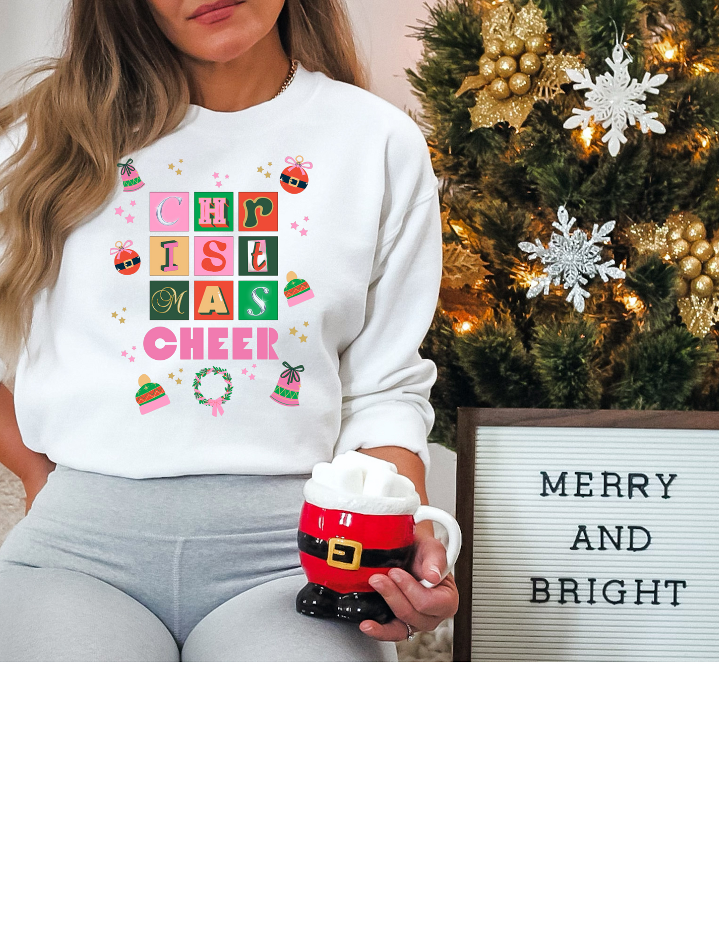 Christmas Cheer Ladies Sweatshirt