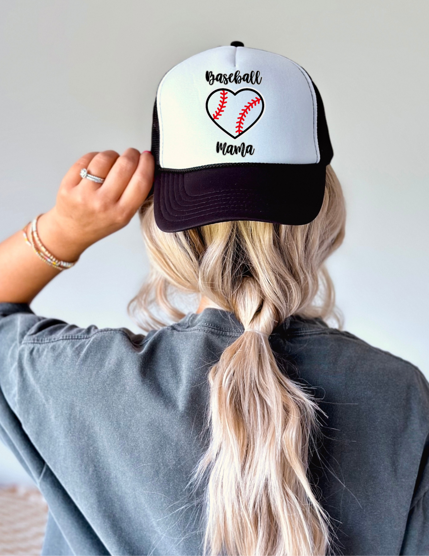 Baseball Mama Ladies Trucker Hat