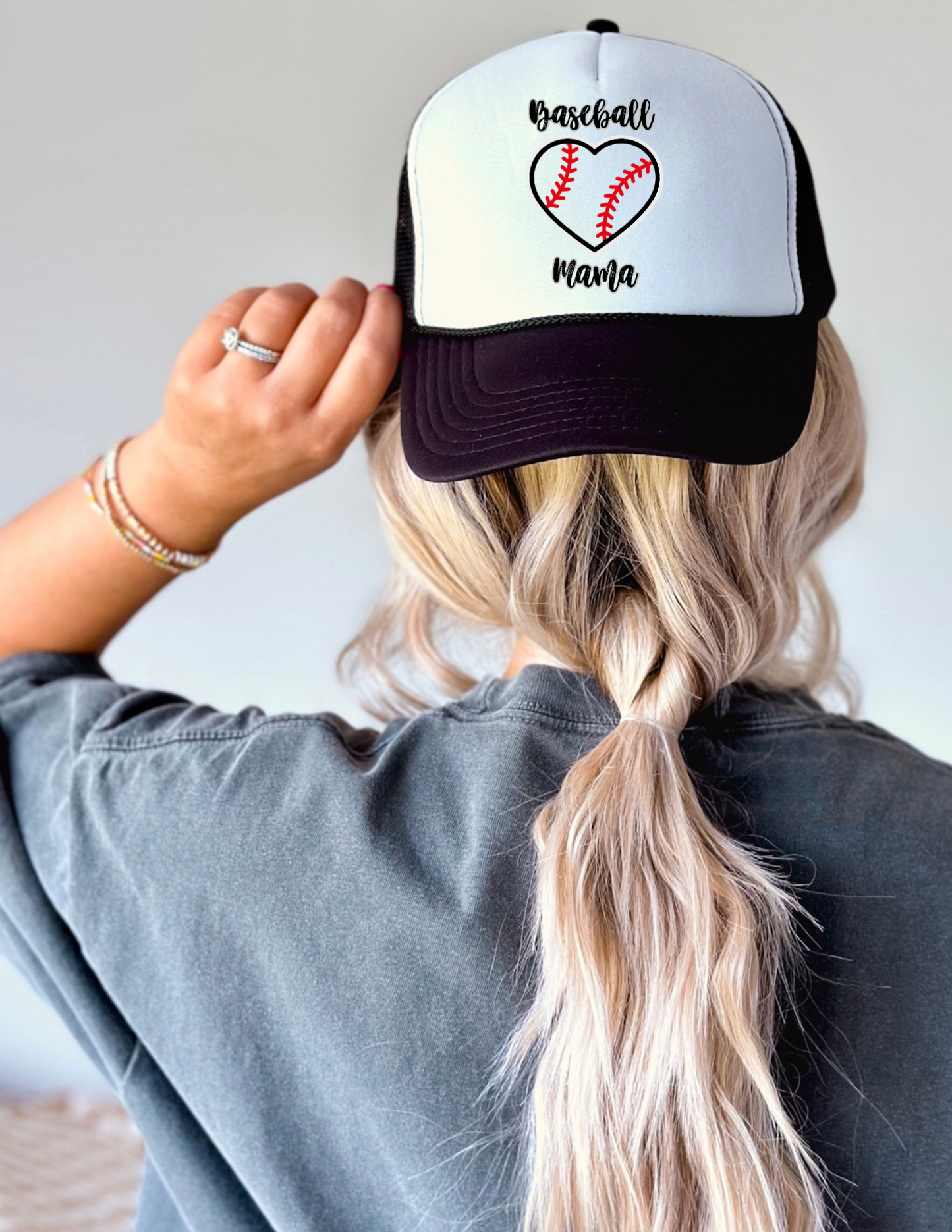 Baseball Mama Ladies Trucker Hat