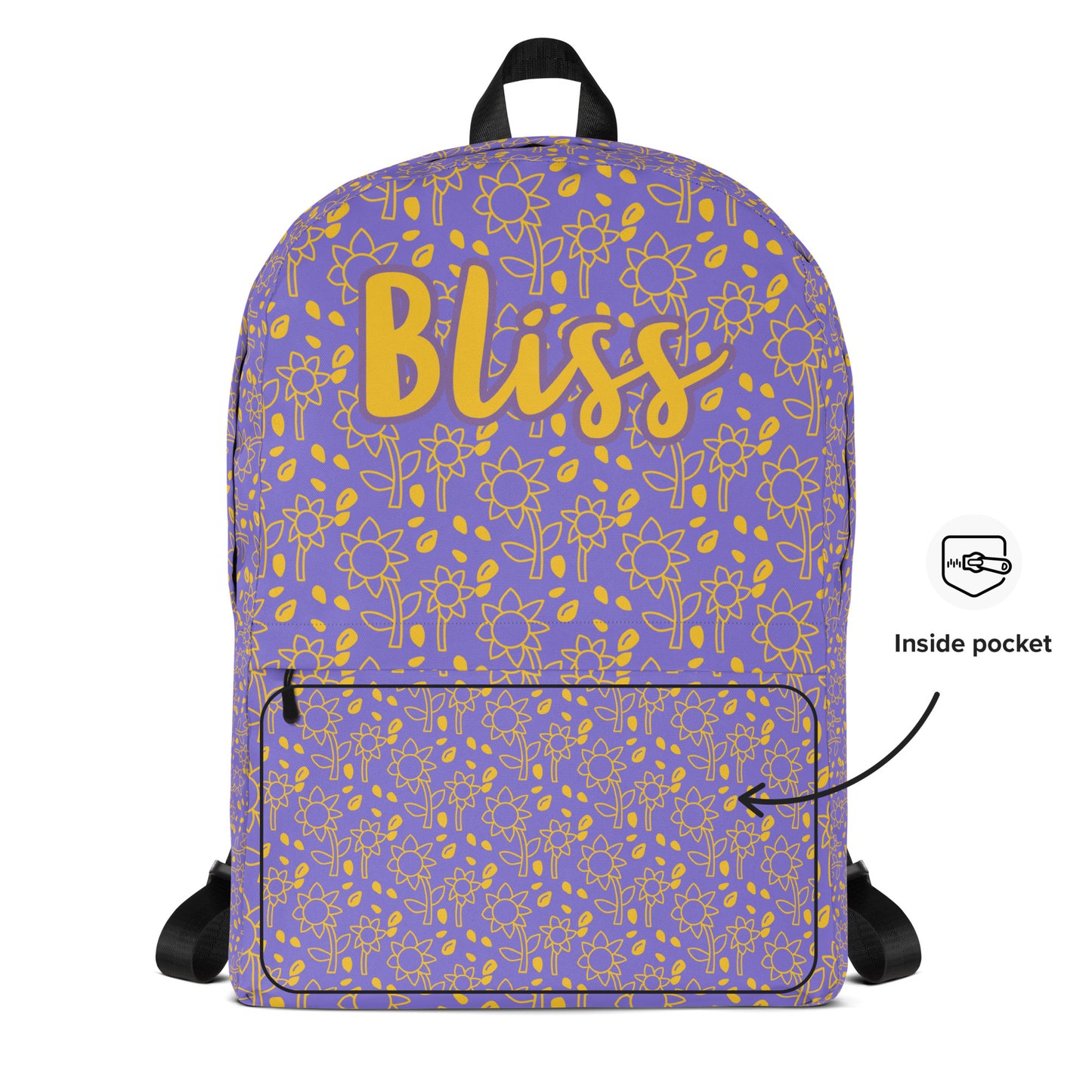 Personalized Floral Fields Backpack