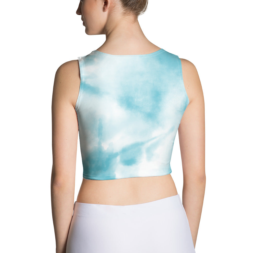 "Blue Skies" Tie Dye Crop Top