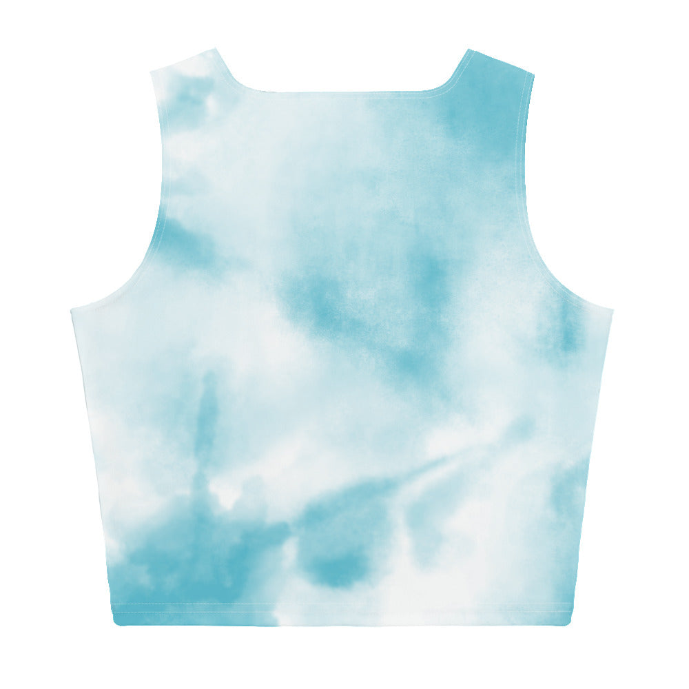 "Blue Skies" Tie Dye Crop Top