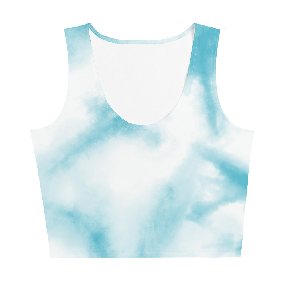 "Blue Skies" Tie Dye Crop Top