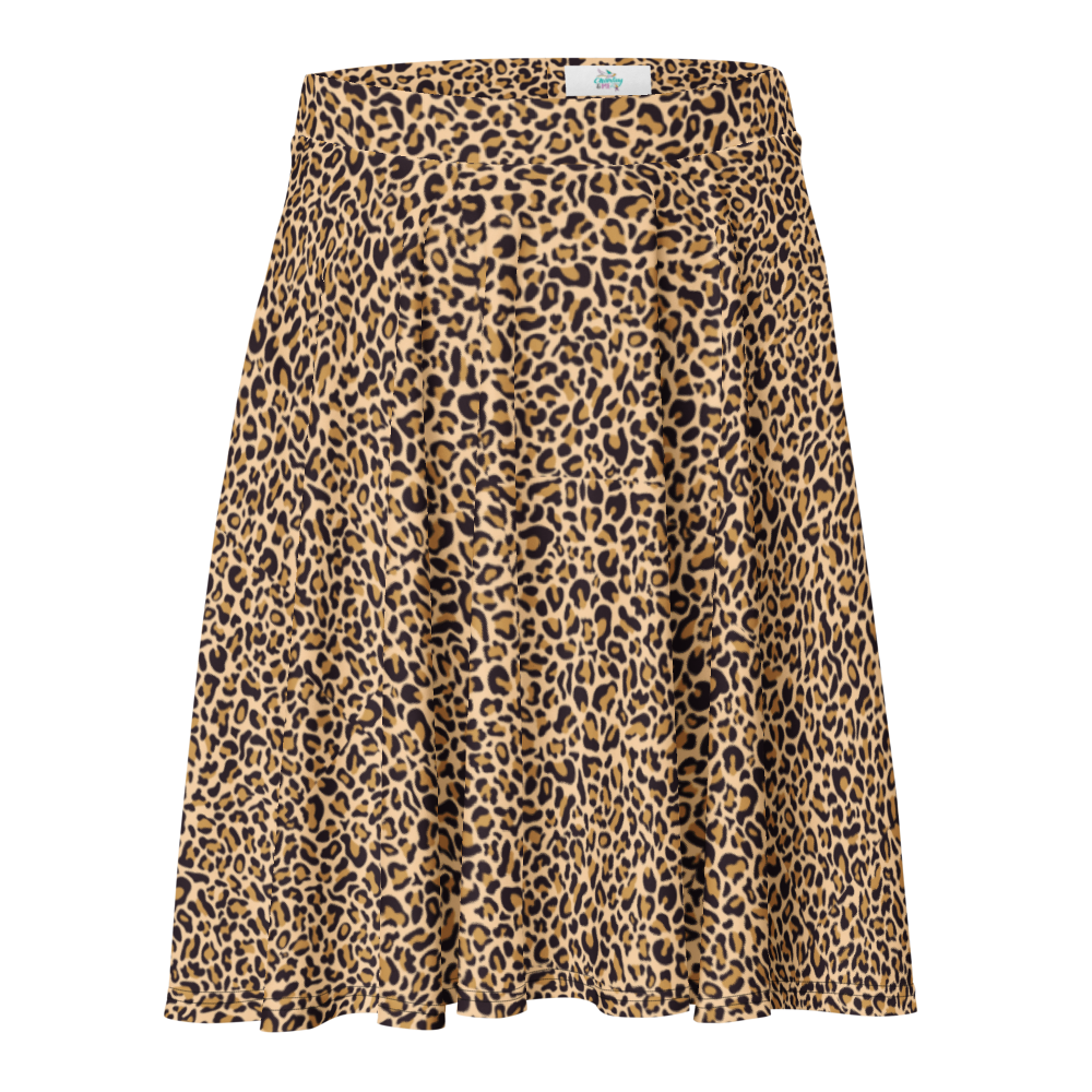 La La Leopard Print Skirt