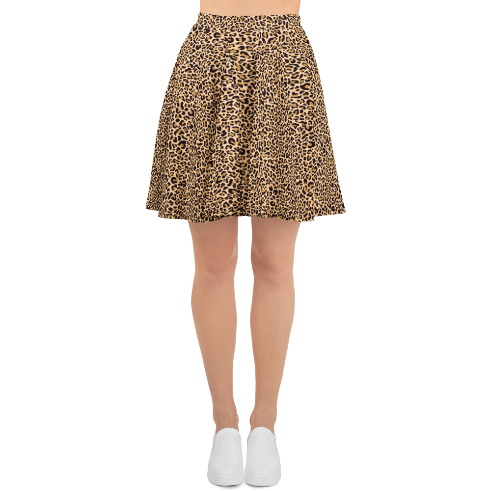 La La Leopard Print Skirt
