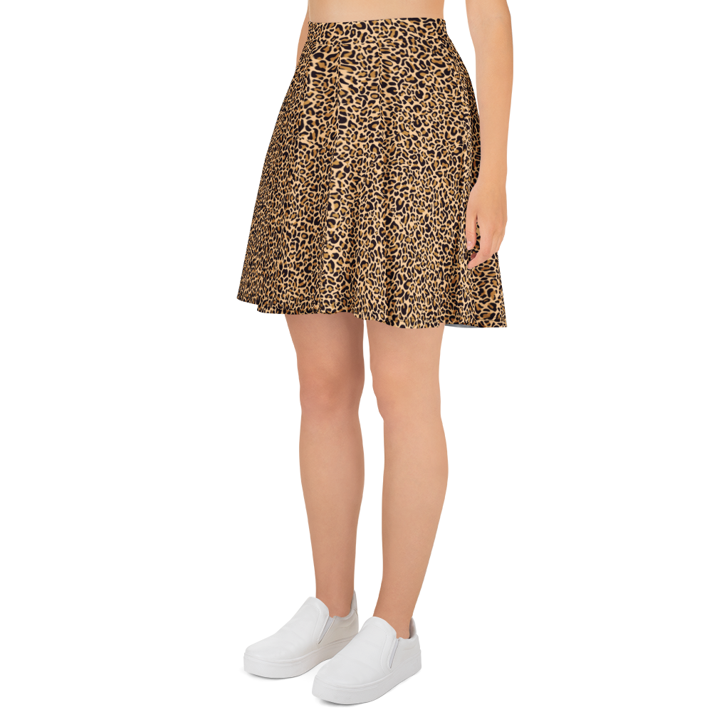 La La Leopard Print Skirt