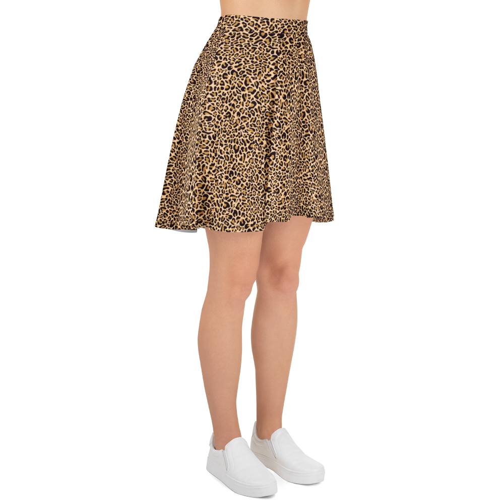 La La Leopard Print Skirt