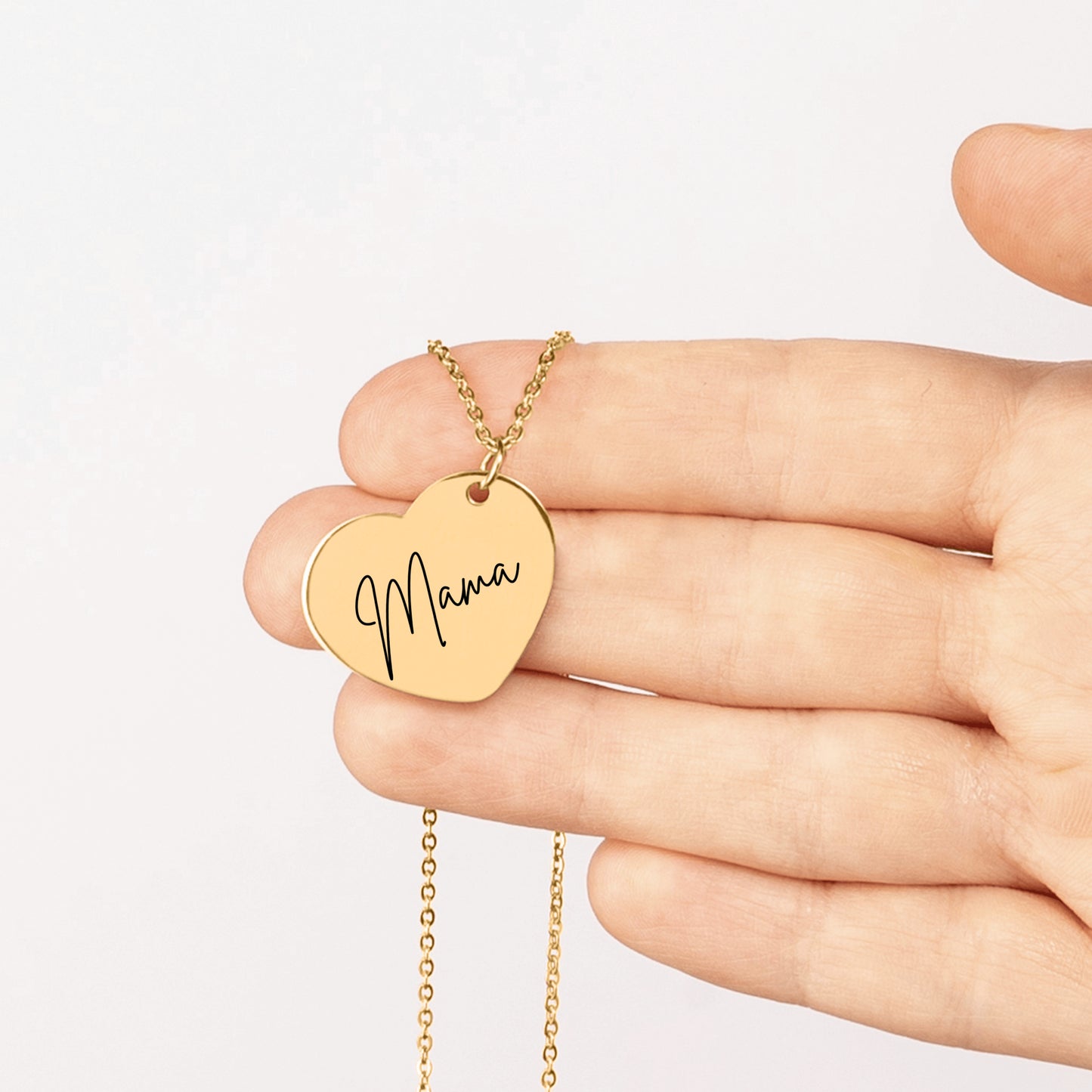 "Mama" Heart Pendant Necklace