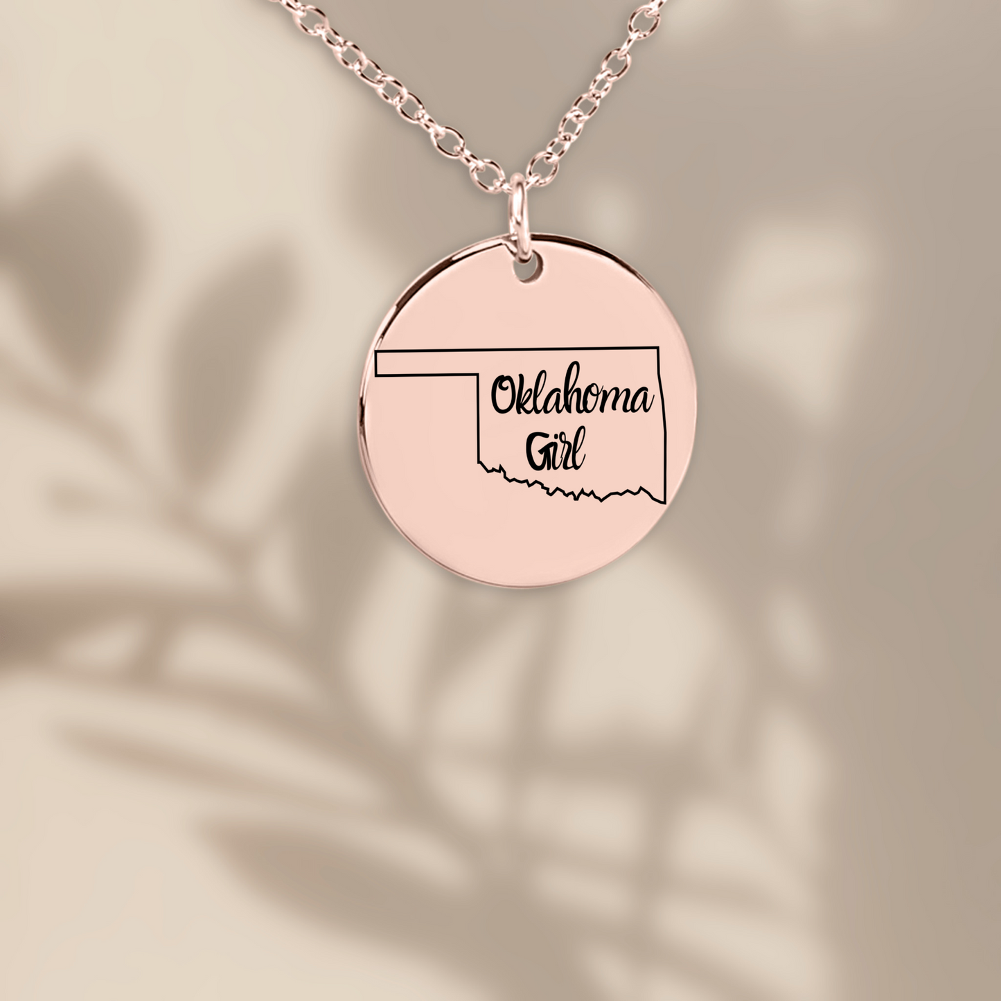 Oklahoma Girl Pendant Necklace